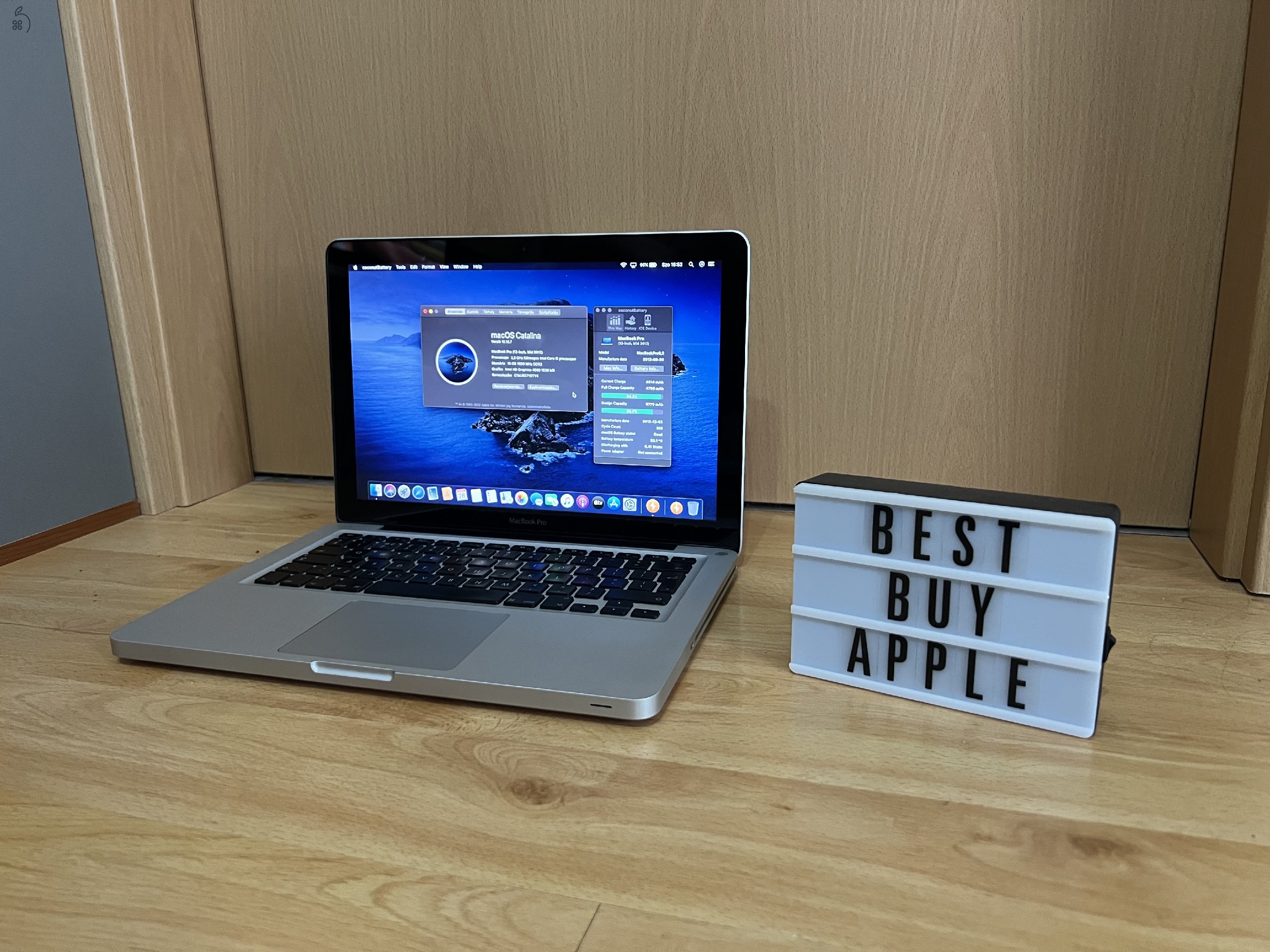 2012 MacBook Pro 13 / i5 2.5 GHz / 16GB / 1TB SSD / Korrekt Áron Eladó ! ! !