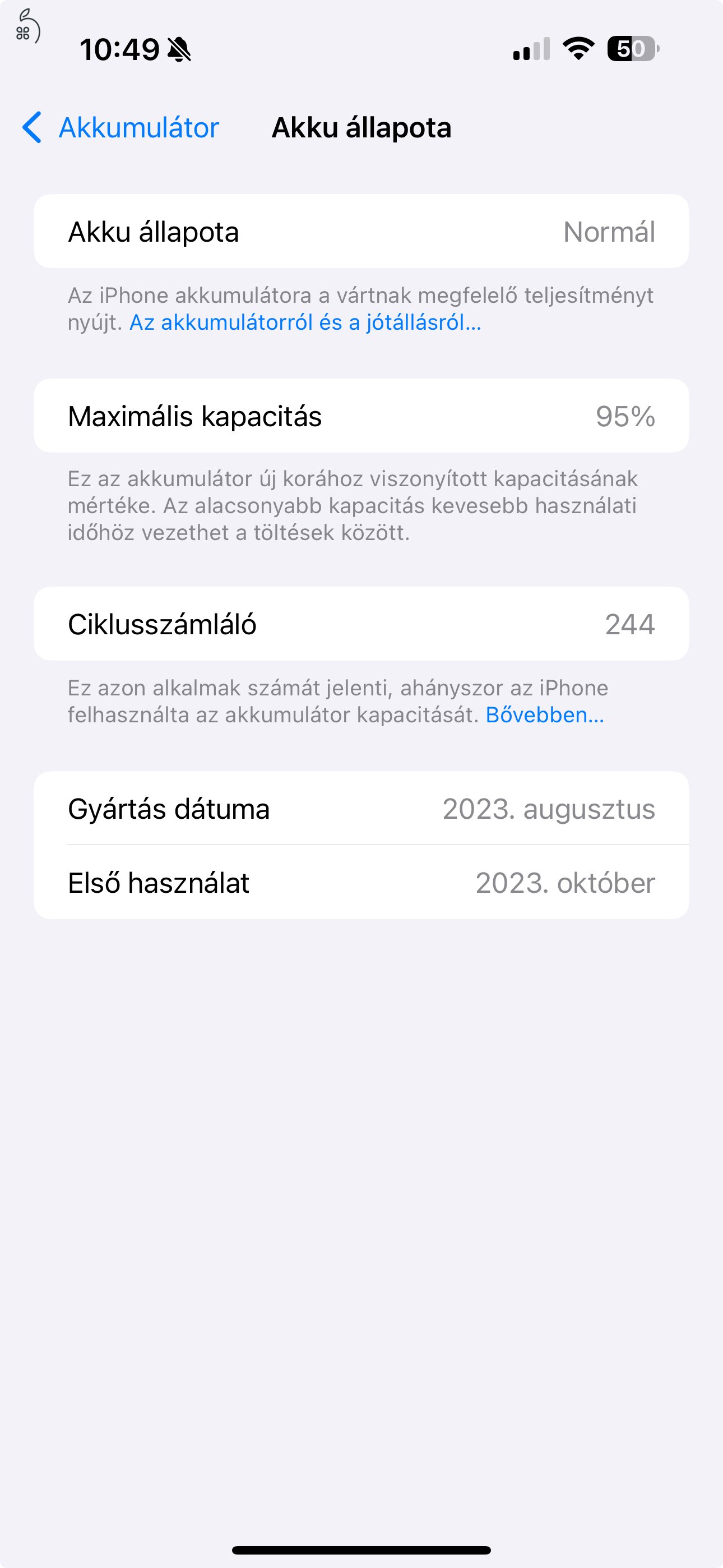 Blue iPhone15 Pro Max 256, 1 hó gari, független, makulátlan