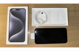 iPhone 15 Pro Max 256GB Kártyafüggetlen Garanciás!