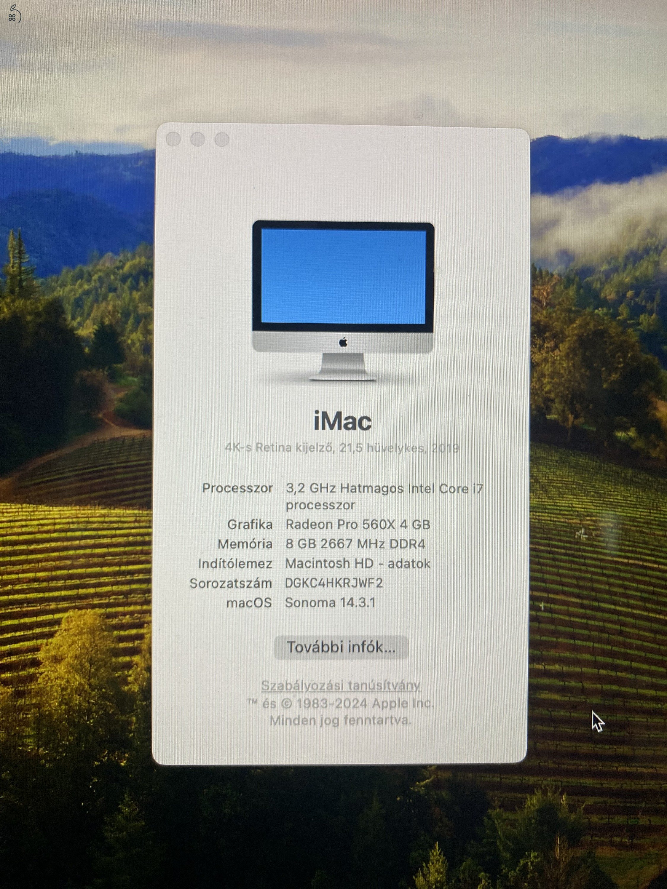 iMac 2019, 21,5