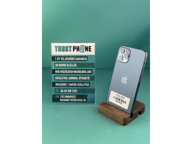 !! 1 ÉV GARANCIA !! iPhone 12 Pro Pacific Blue 256 GB – BM20454 – 100% AKKU