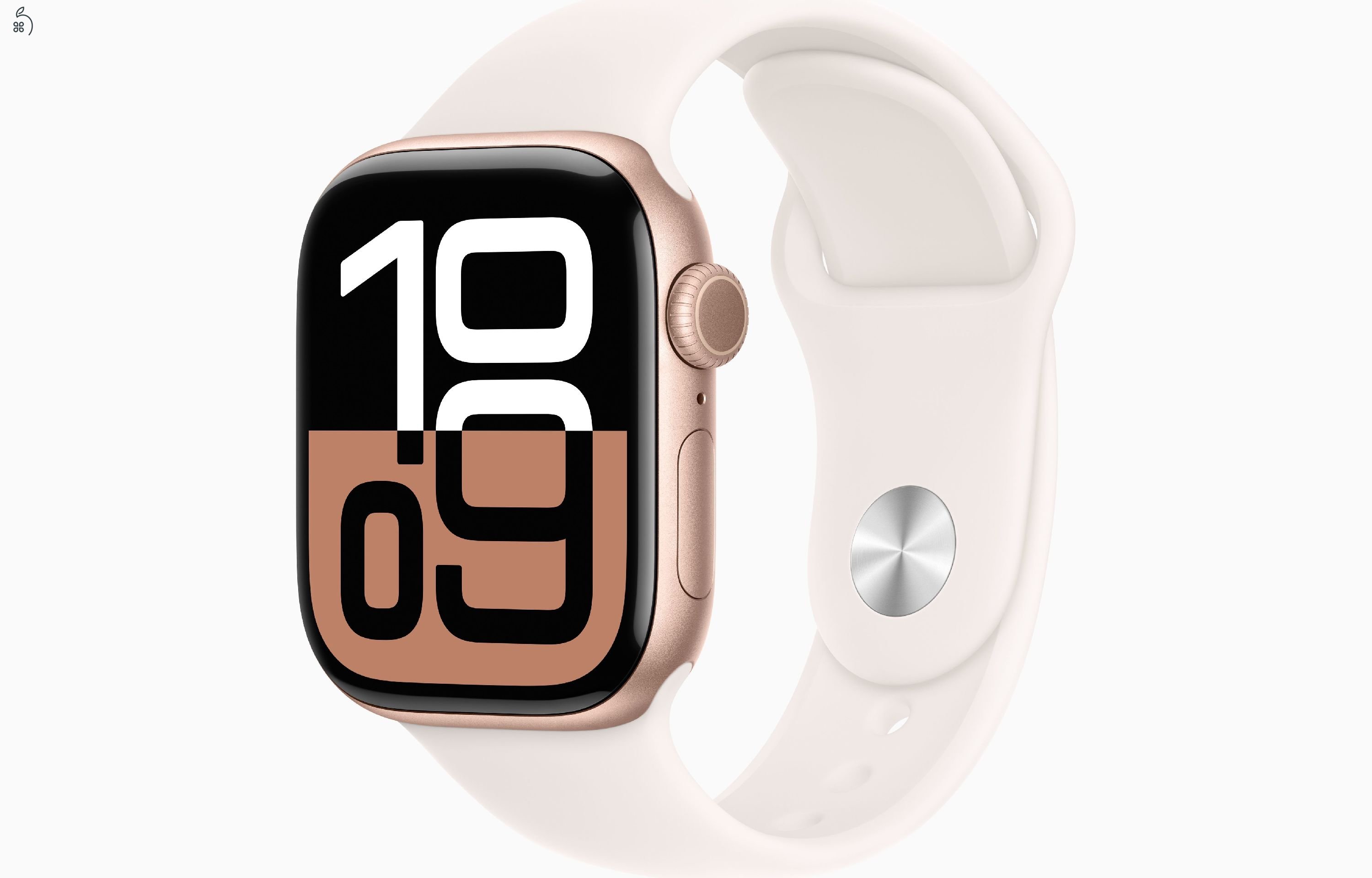 Apple Watch S10 42mm - Rose Gold Case  Light Blush Sport Band S/M