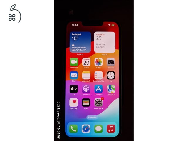 Iphone 14 Istyle garancia(2026.07.29) Hibátlan, karcmentes,sárga,tokokkal!