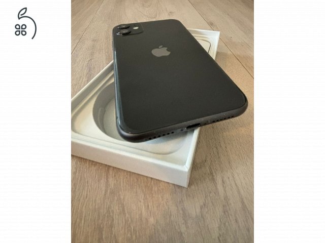 Eladó iPhone 11 64 GB fekete kártyafüggetlen 77% akkumulátor