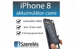 Akku csere akár 10 perc alatt | iPhone 8 akkumulátor csere az iSzerelésben