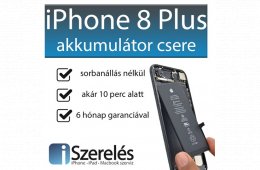 Akkumulátor csere akár 10 perc alatt Budapesten | iPhone 8 Plus 