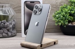 Hibátlan iPhone 15 Pro Max Natural Titánium 512GB 1 ÉV Garanciával Számlával Aksi 91%