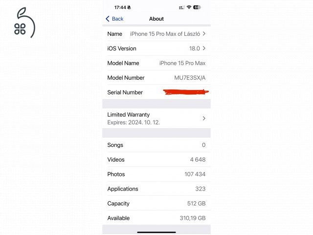 iPhone 15 Pro Max 512GB extrákkal