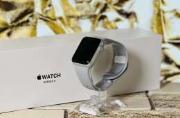 Eladó Apple Watch Series 3 S3 38mm GPS A1858 Aluminium Silver szép állapotú - 12 HÓ GARANCIA