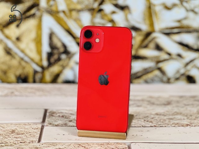 Eladó iPhone 12 Mini 64 GB PRODUCT RED 100% aksi szép állapotú - 12 HÓ GARANCIA - 1241