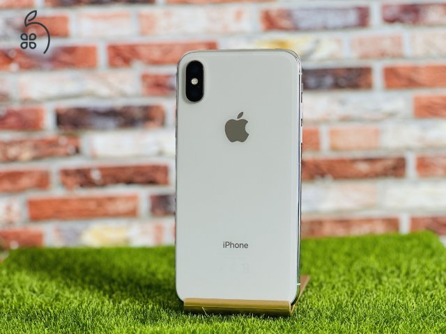 Eladó iPhone X 64 GB Silver szép állapotú - 12 HÓ GARANCIA - 042