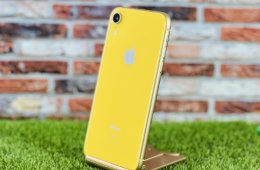 Eladó iPhone XR 128 GB Yellow 100% aksi szép állapotú - 12 HÓ GARANCIA - 4449