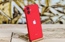 Eladó iPhone 12 Mini 128 GB PRODUCT RED 100% aksi szép állapotú - 12 HÓ GARANCIA - 1866