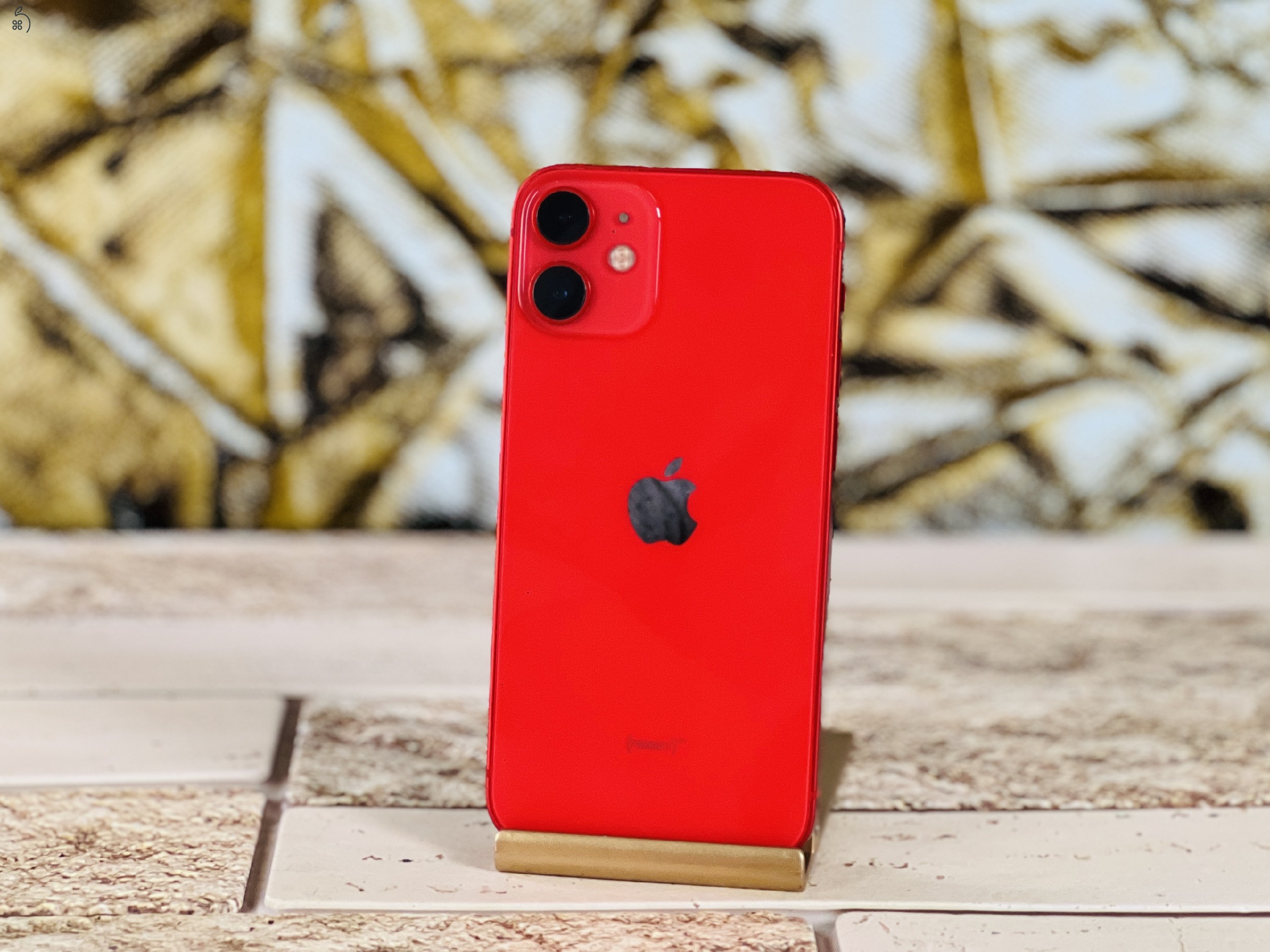 Eladó iPhone 12 Mini 128 GB PRODUCT RED 100% aksi szép állapotú - 12 HÓ GARANCIA - 1866