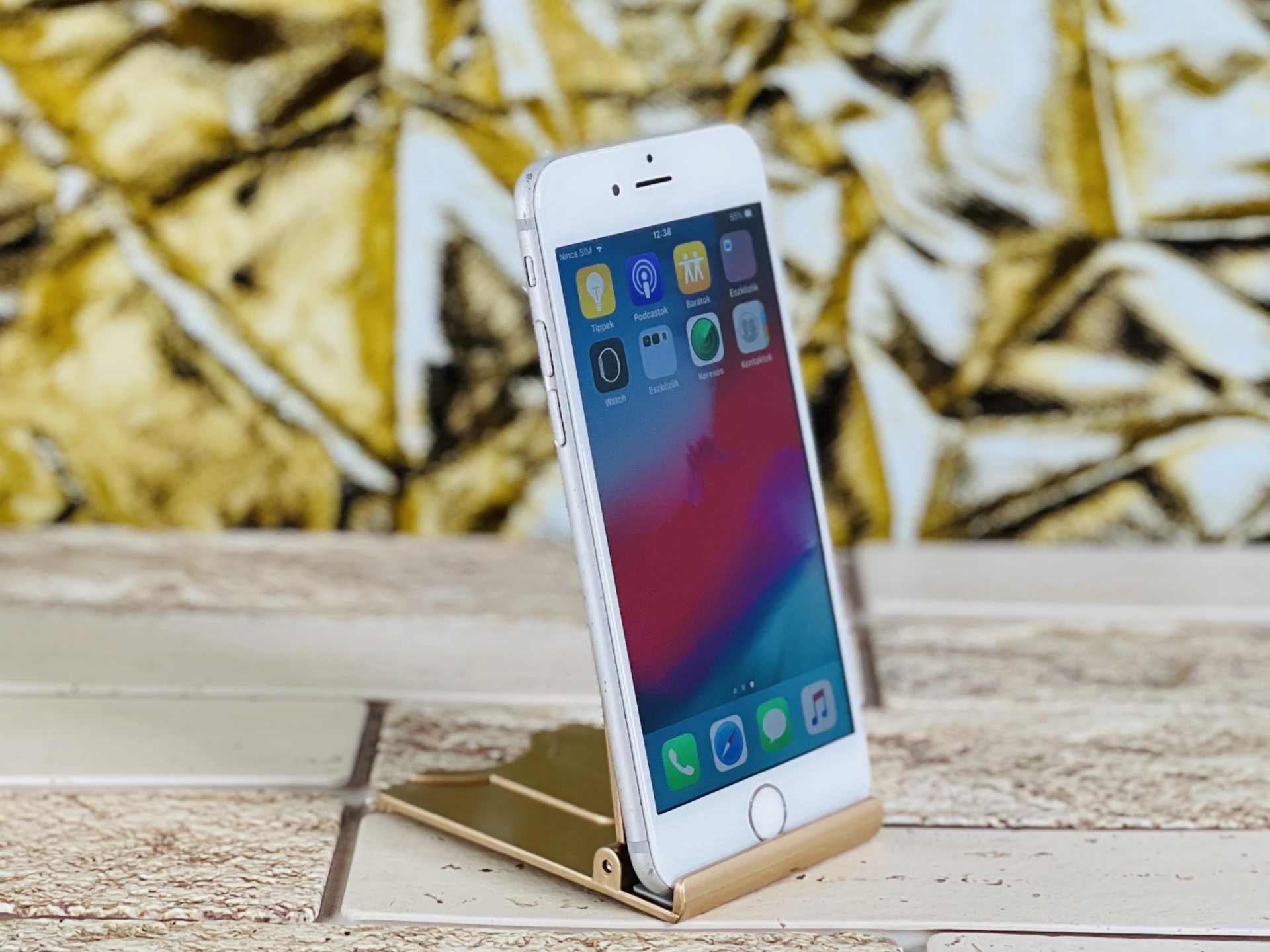 Eladó iPhone 6 16 GB Silver 100% aksi szép állapotú - 12 HÓ GARANCIA