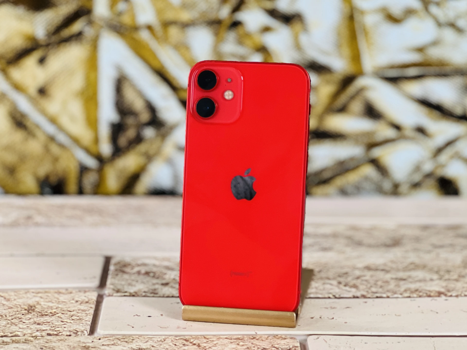  iPhone 12 Mini 64 GB PRODUCT RED 100% aksi szép állapotú - 12 HÓ GARANCIA