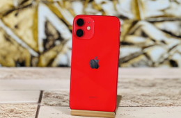 Eladó iPhone 12 Mini 64 GB PRODUCT RED 100% aksi szép állapotú - 12 HÓ GARANCIA