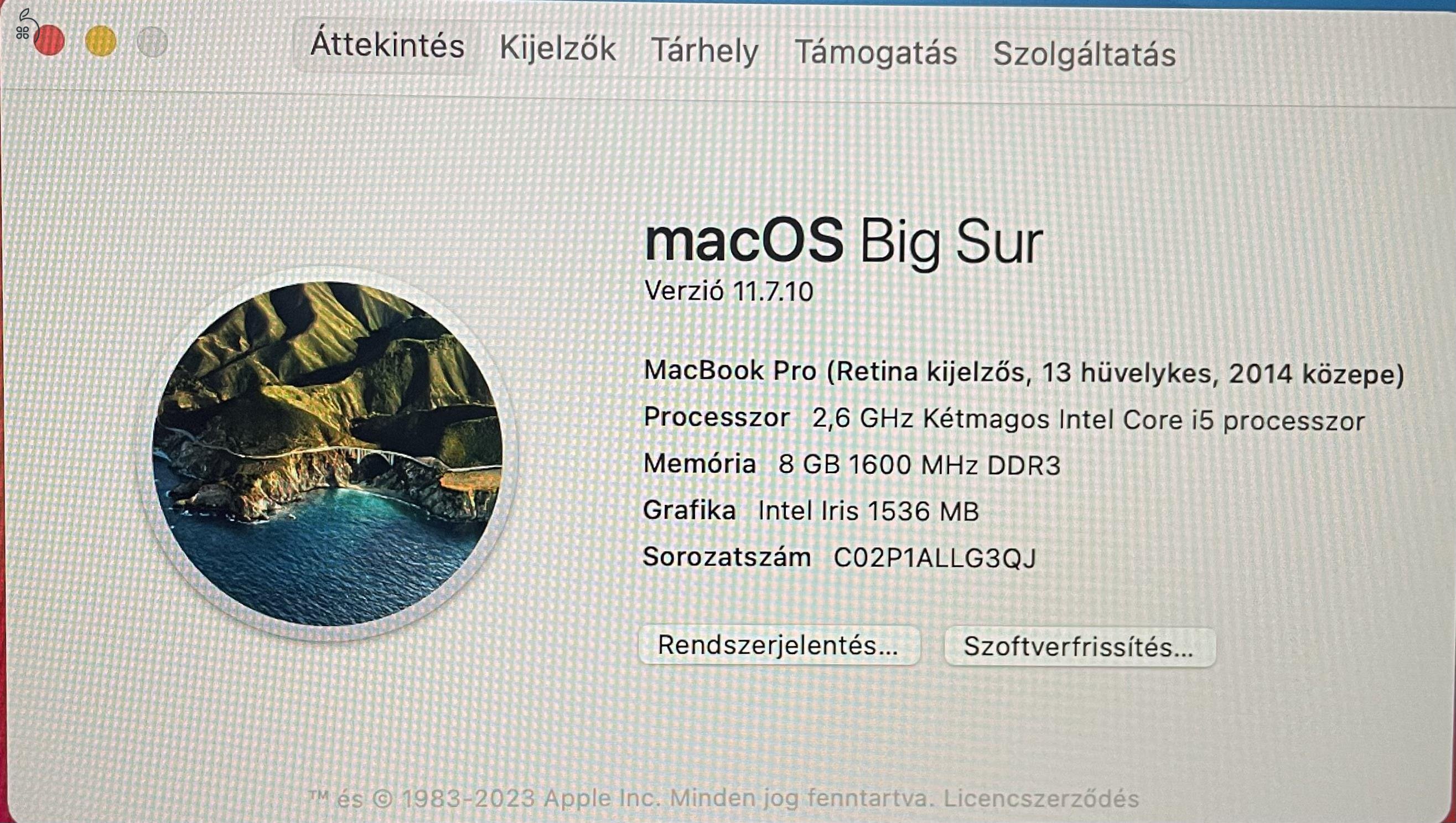 Macbook pro  8/256 GB