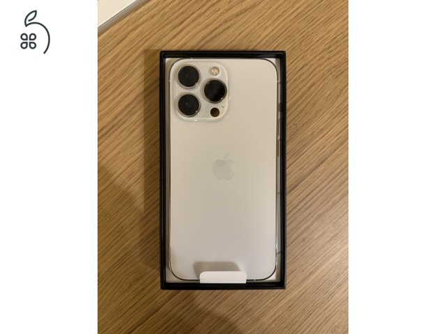 iPhone 13 Pro 128GB - Silver - Független- Akku 100% - Garanciális 2025.05