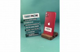 !! 1 ÉV GARANCIA !! iPhone 11 PRODUCT RED 64 GB – 4324 – 100% AKKU