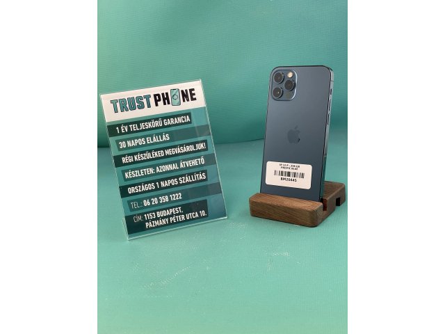 !! 1 ÉV GARANCIA !! iPhone 12 Pro Pacific Blue 256 GB – BM20445 – 100% AKKU