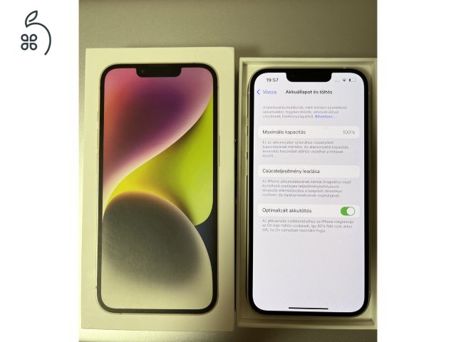 iPhone 14 128GB Új! Apple garancia: 2025.09.16.-ig!