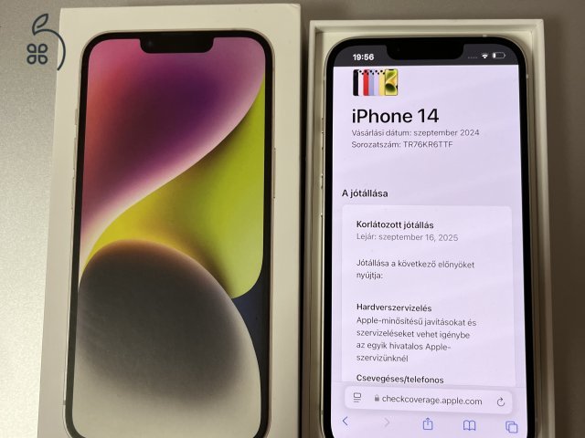 iPhone 14 128GB Új! Apple garancia: 2025.09.16.-ig!