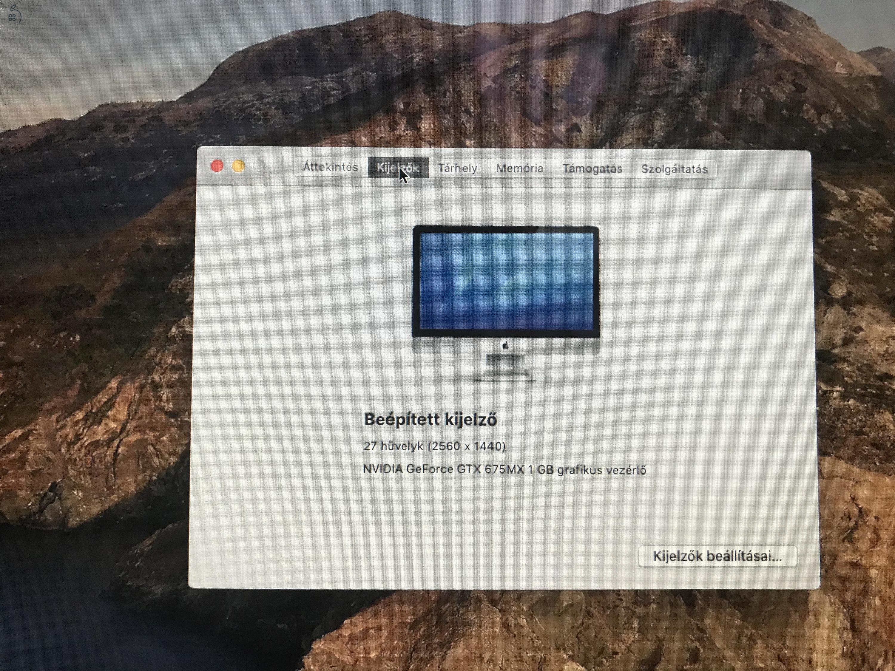 iMac 27 inch late 2012 core i5