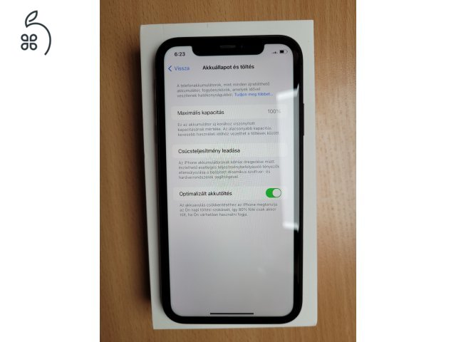 iPhone 11 64GB fekete 100% aksi független