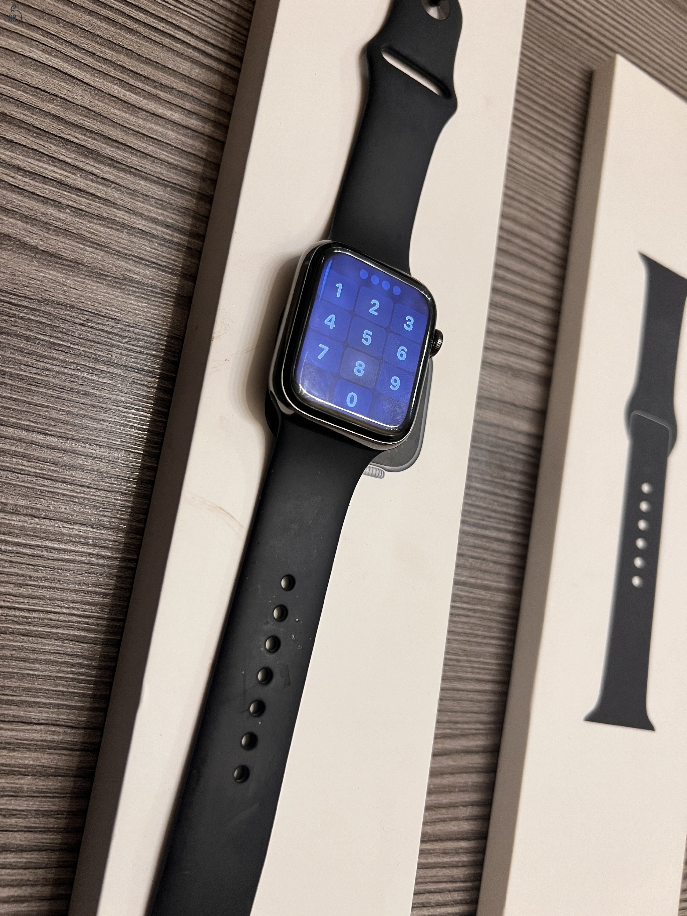 Apple watch S6 acél ház, appleCare+ biztosítással