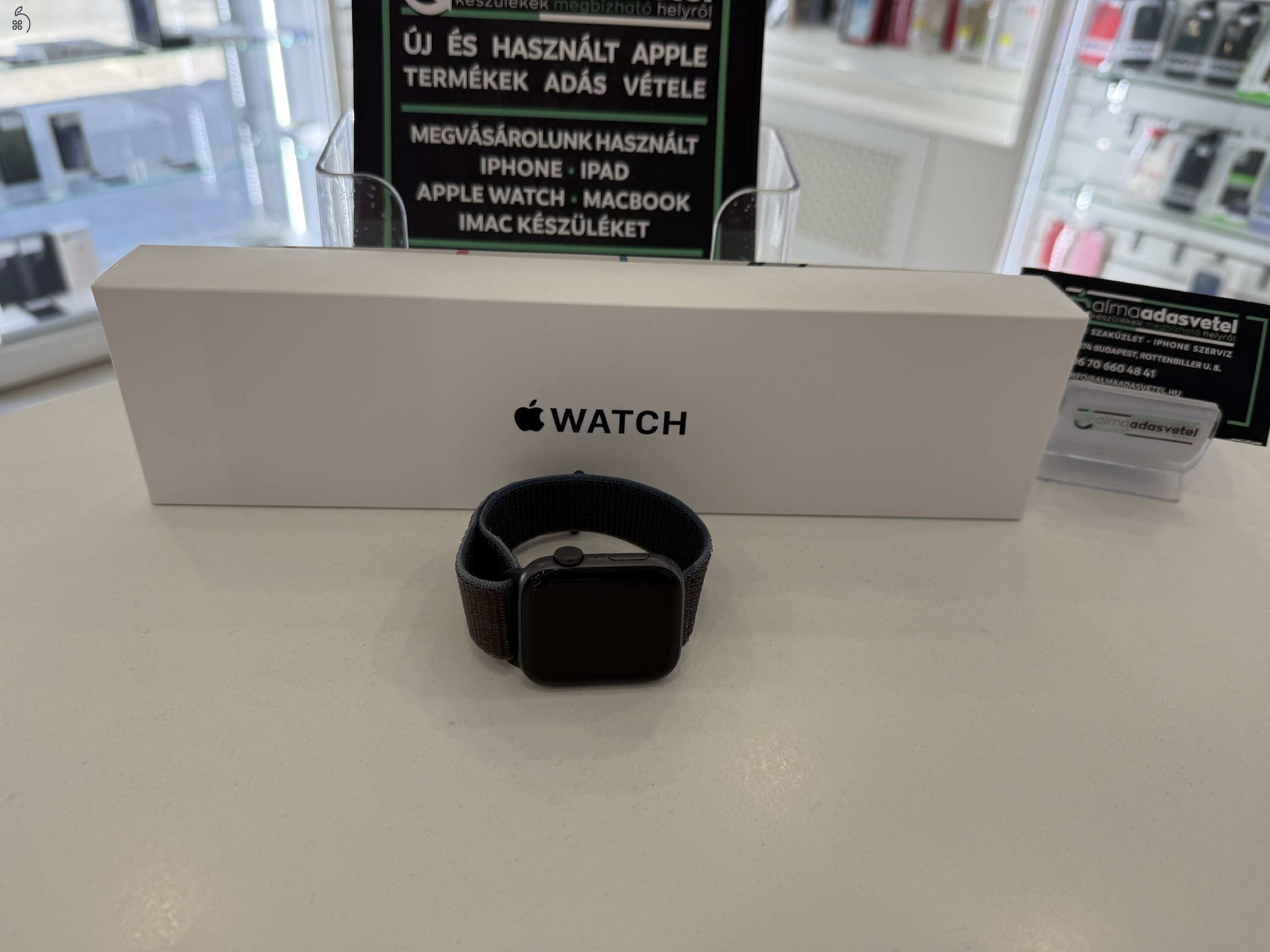 Apple Watch SE 1Gen. 44mm Használt/1 hónap gar./Akku 83%/p3700/