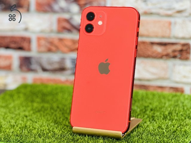 Eladó iPhone 12 64 GB PRODUCT RED 100% aksi szép állapotú - 12 HÓ GARANCIA - 174