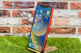 Eladó iPhone 12 64 GB PRODUCT RED 100% aksi szép állapotú - 12 HÓ GARANCIA - 174