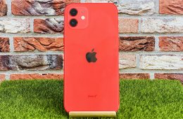 Eladó iPhone 12 64 GB PRODUCT RED 100% aksi szép állapotú - 12 HÓ GARANCIA - 174