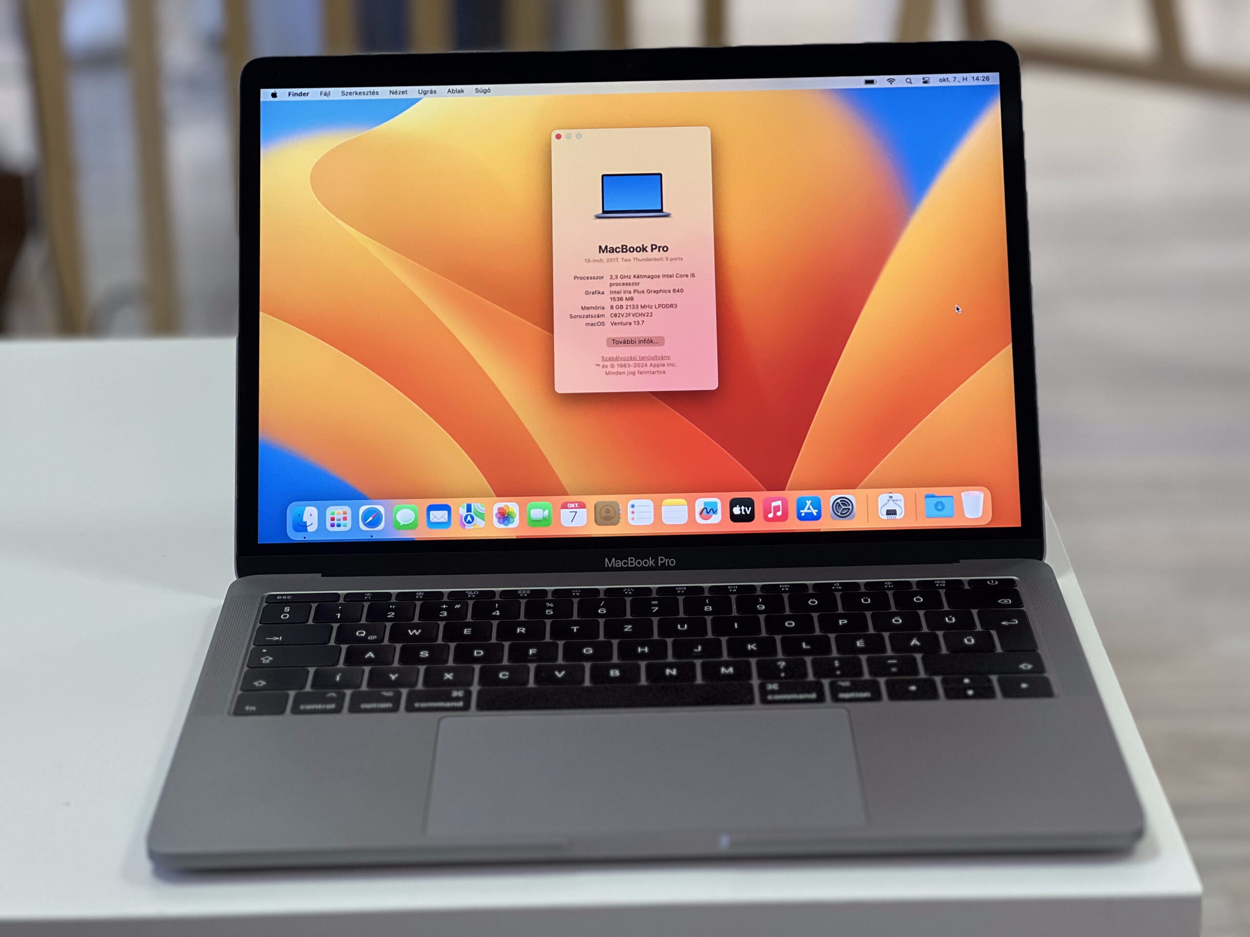 MacBook Pro 2017 13 128GB 1 ÉV Garanciával Számlával