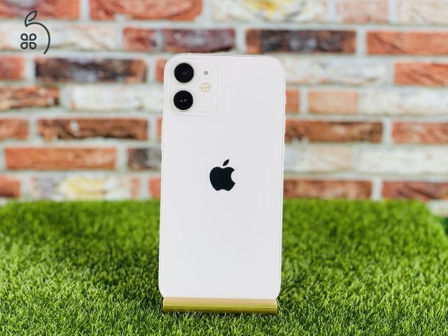 Eladó iPhone 12 Mini 128 GB White 100% aksi szép állapotú - 12 HÓ GARANCIA - 179