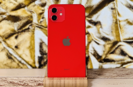  iPhone 12 64 GB PRODUCT RED 100% aksi szép állapotú - 12 HÓ GARANCIA