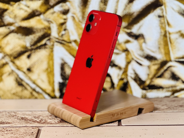  iPhone 12 64 GB PRODUCT RED 100% aksi szép állapotú - 12 HÓ GARANCIA