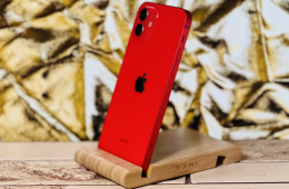  iPhone 12 64 GB PRODUCT RED 100% aksi szép állapotú - 12 HÓ GARANCIA