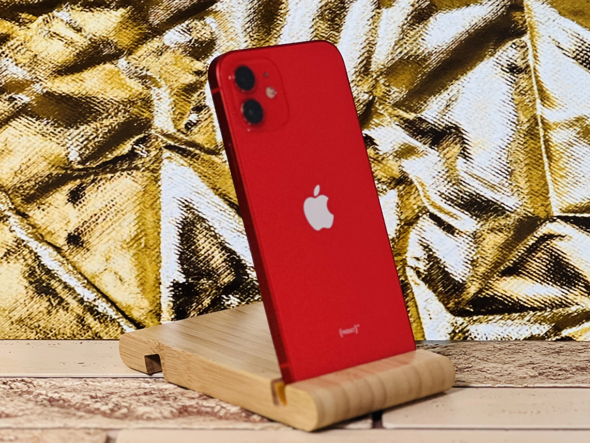  iPhone 12 64 GB PRODUCT RED 100% aksi szép állapotú - 12 HÓ GARANCIA