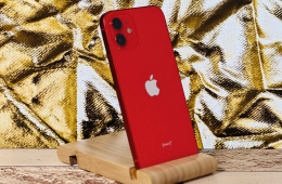  iPhone 12 64 GB PRODUCT RED 100% aksi szép állapotú - 12 HÓ GARANCIA