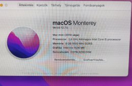 Apple Mac Mini Late 2014 8GB + SSD megkímélt