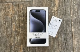 ÚJ Apple iPhone 15 Pro 512GB Blue Titanium - AZONNAL KÉSZLETEN AZ ION STORE-BAN!