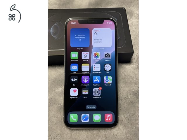 Eladó iPhone 12 Pro 128GB Gyári Független - ezüst színű, megkímélt állapotú mobiltelefon