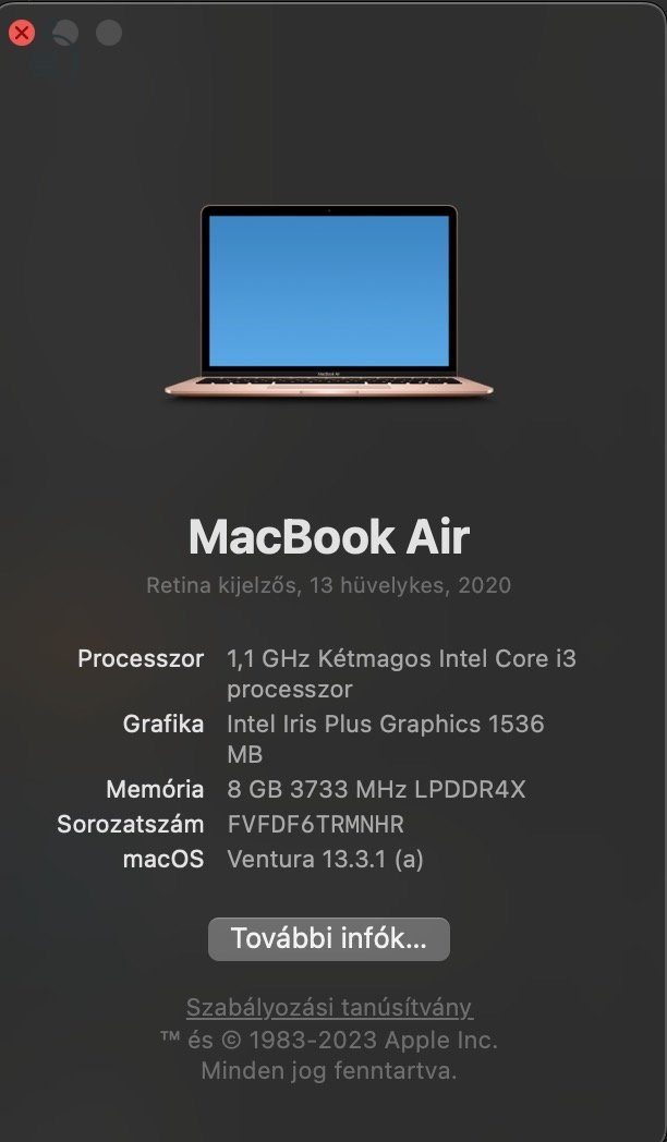 MacBook Air 2020 rosegold