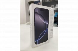 Új Bontatlan! iPhone 16 Pro Max 256GB Black Titanium 27%Áfás számla! + Beszámítás 