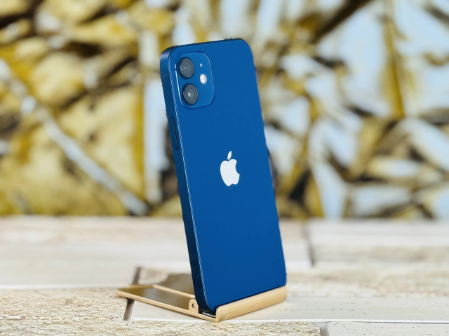  iPhone 12 64 GB Blue 100% aksi szép állapotú - 12 HÓ GARANCIA