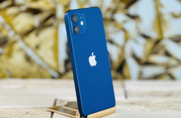  iPhone 12 64 GB Blue 100% aksi szép állapotú - 12 HÓ GARANCIA