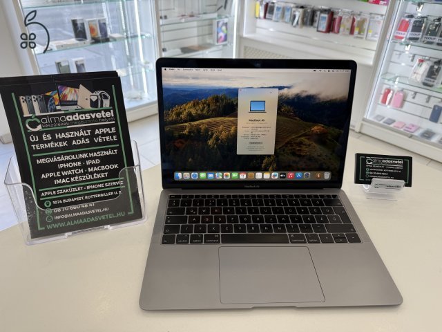 MacBook Air 2019 Újszerű/8GB/128ssd/1 hónap gar./Akku 86%/p3713