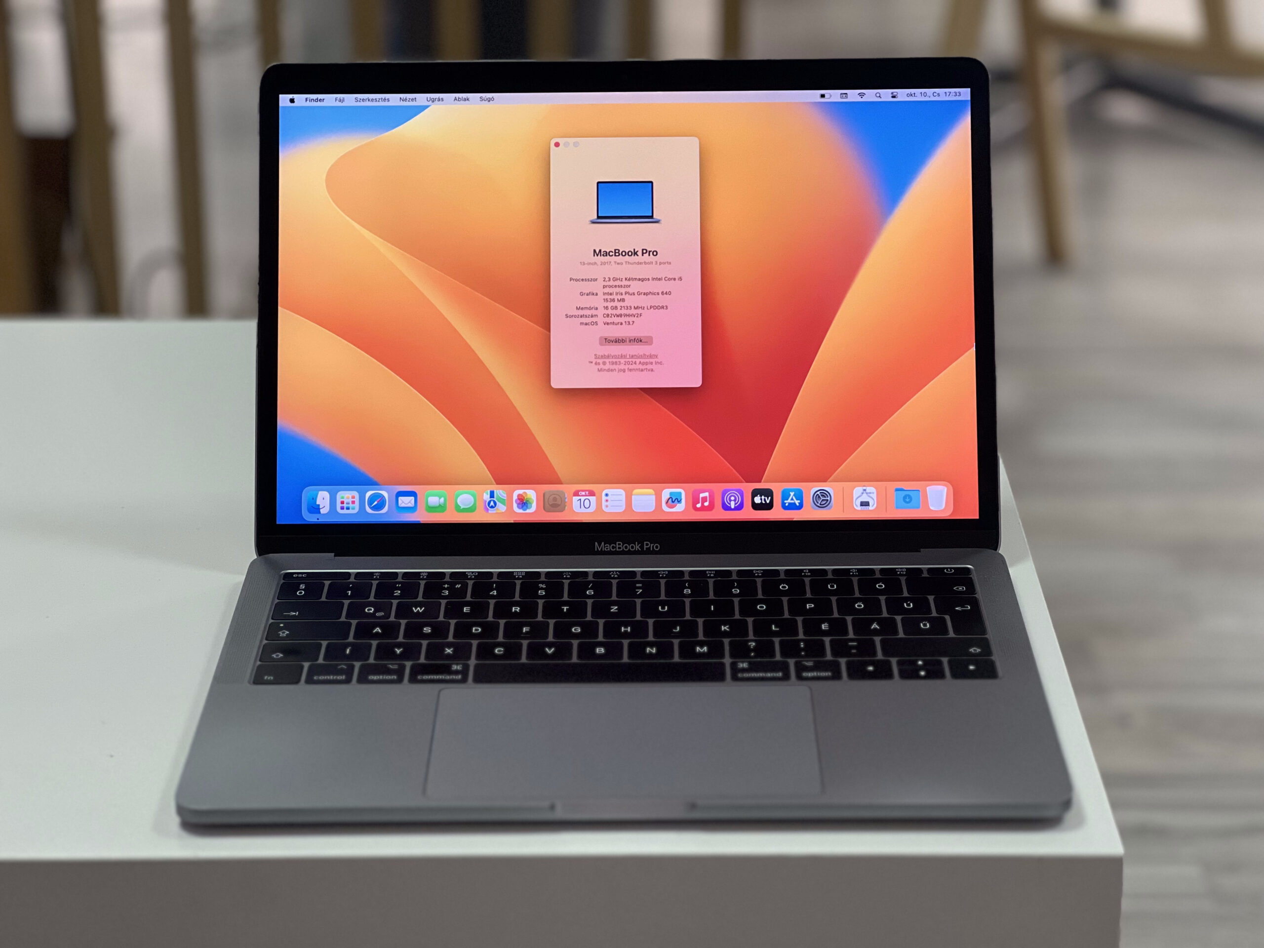 MacBook Pro 2017 13 128GB 1 ÉV Garanciával Számlával